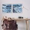 Stupell Industries Breaking Ocean Waves 2 pc Framed Giclee Wall Art Set Design by Melissa Wang